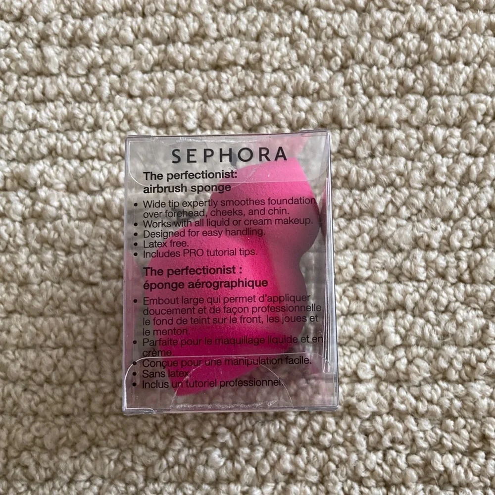 NEW Sephora The Perfectionist Airbrush Sponge Makeup Applicator Slanted Reusable